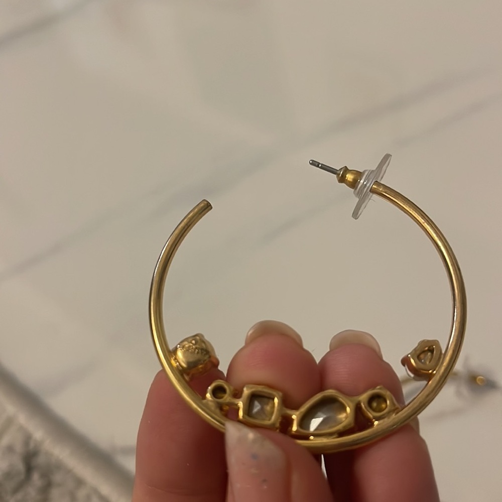 JCrew Gold Hoops - Picture 3 of 3